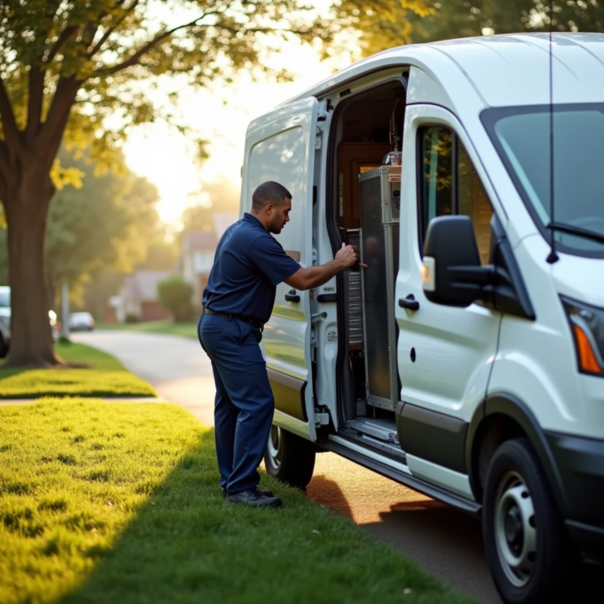 Polar Refrigeration & Air Control service van ready for HVAC calls in Chicago
