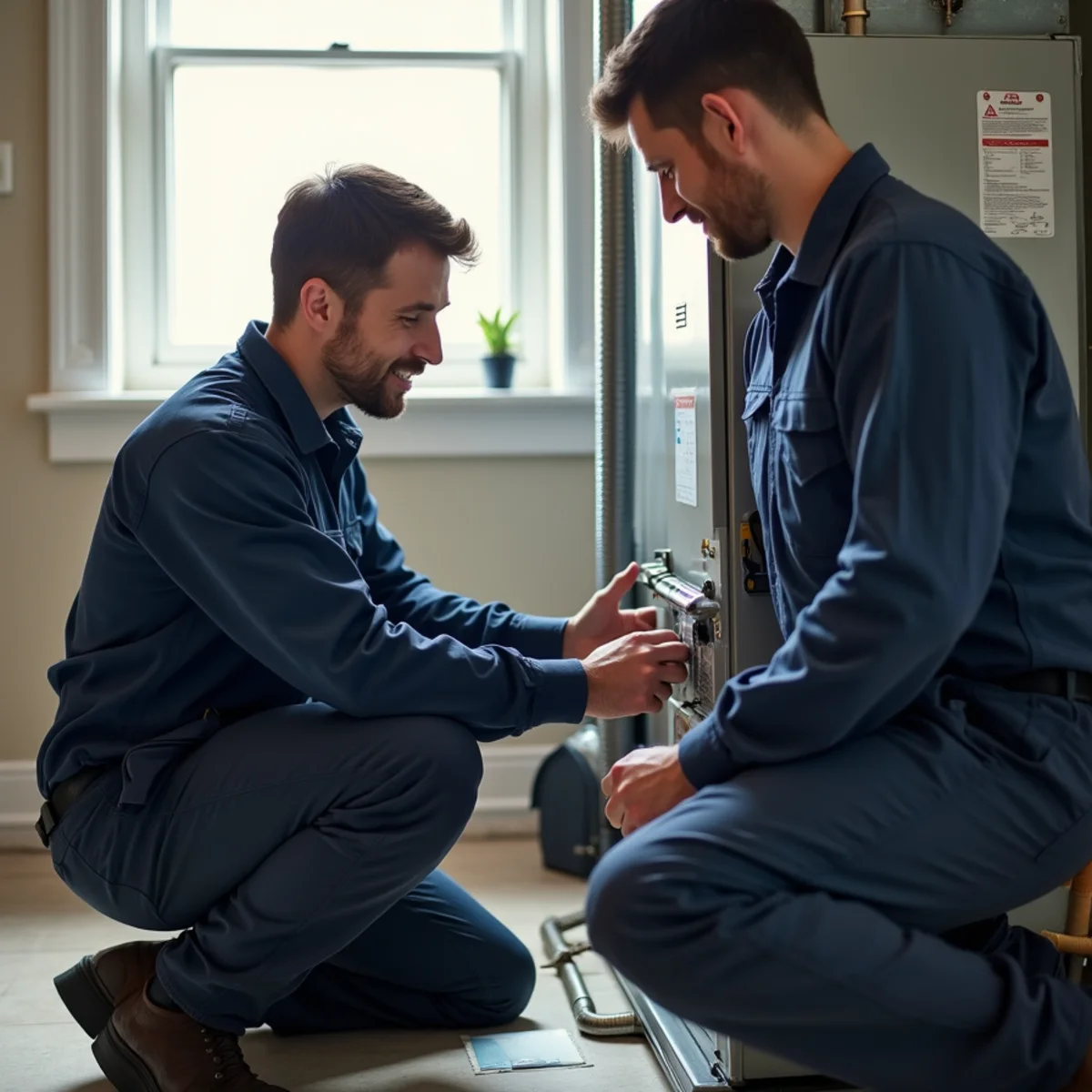 Polar technician sharing HVAC maintenance advice for Chicago homeowners