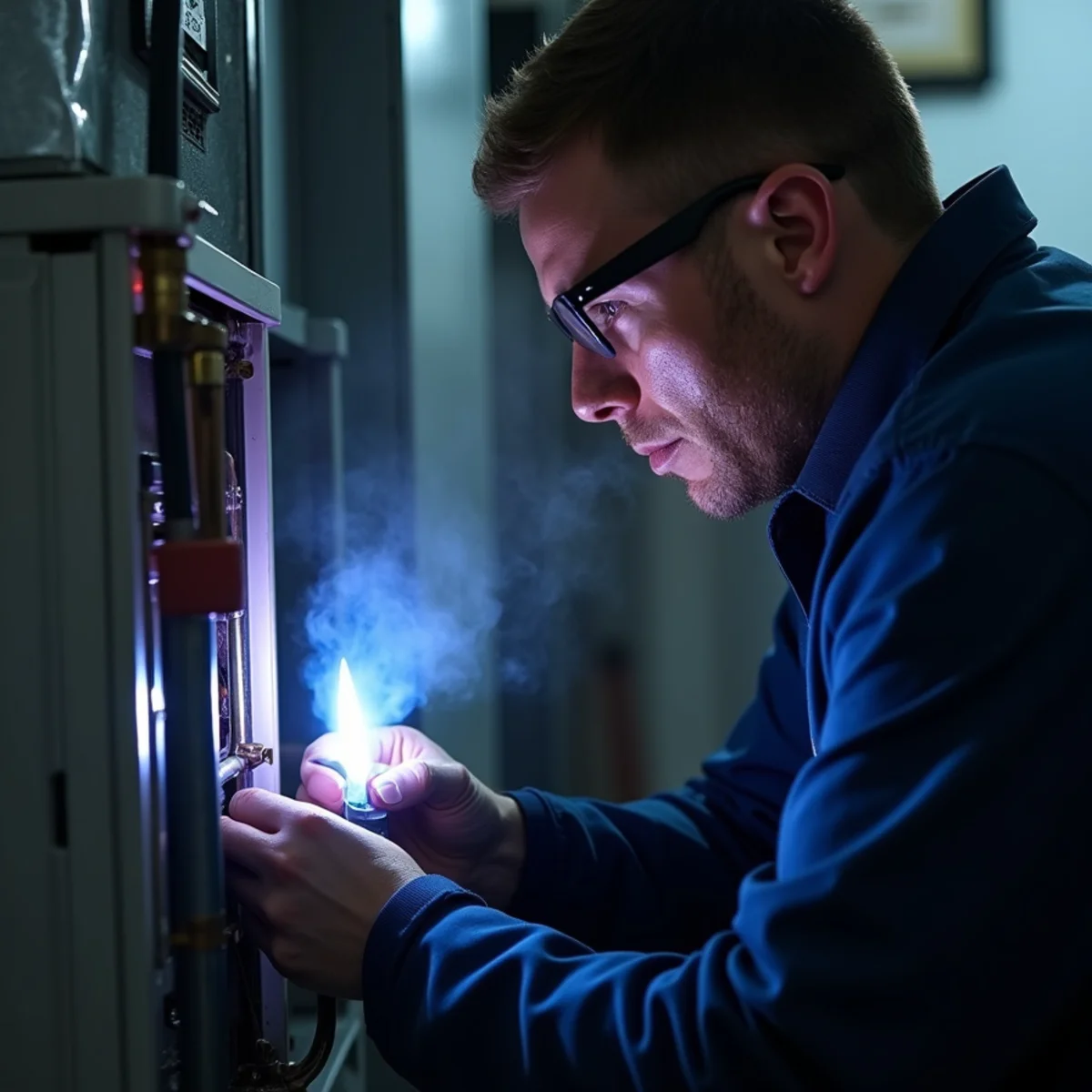 Polar Refrigeration & Air Control technician providing emergency heating in Chicago, IL