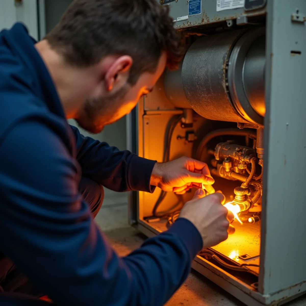 Polar Refrigeration & Air Control technician providing furnace repair in Chicago, IL