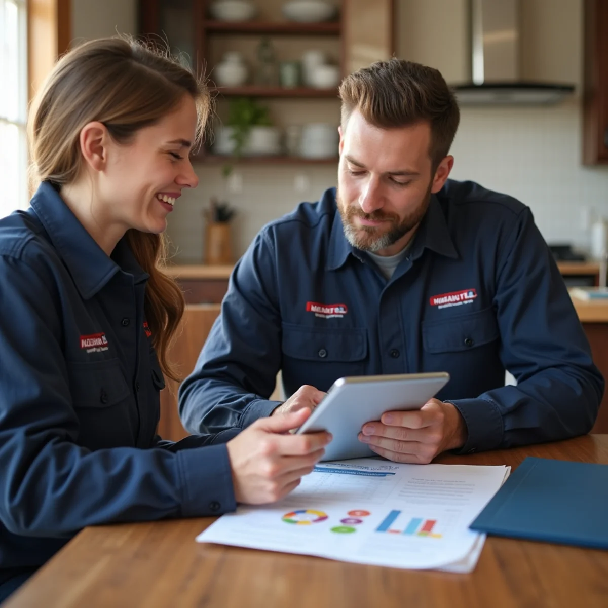 Homeowner reviewing HVAC financing and rebate options for a Chicago home