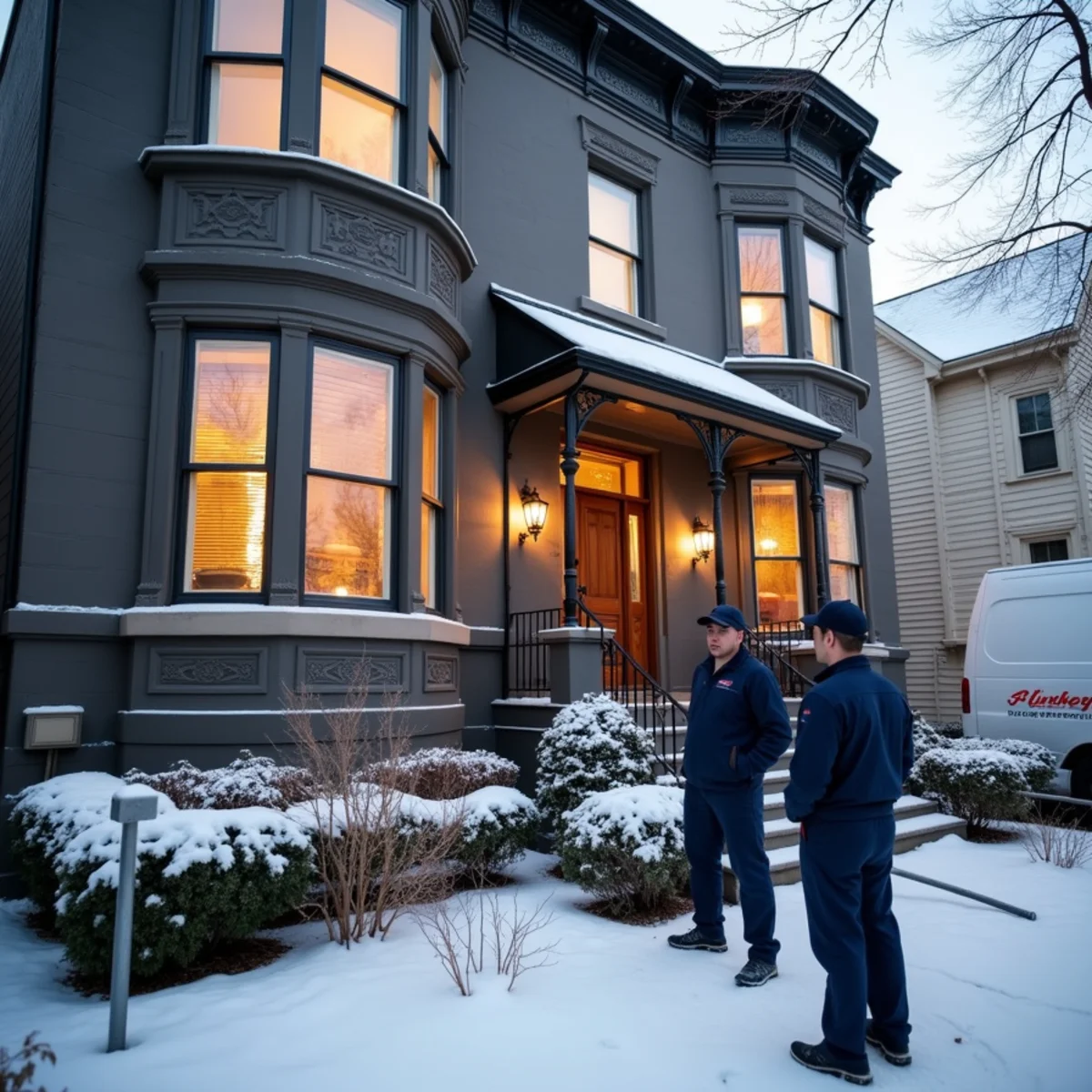 Classic Chicago greystone two-flat building on a residential street